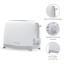 Riva Stainless Steel 2-Slice Toaster, 930W - Matte White