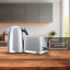 Riva Stainless Steel 2-Slice Toaster, 930W - Brushed Silver with kettle