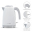 Riva Stainless Steel Kettle, 1.7L - Matt White