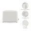 Riva Cool Touch 2-Slice Toaster, 930W - White