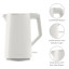 Riva Cool Touch Kettle, 1.7L - White