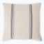 Thread Office Grey Sky Yarn Dye Herringbone Stripe Scatter Cushion with Feather Blend Inner, 60cm x 60cm