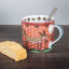 Olivia Fox Cappuccino Mug, 300ml with rusk