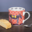 Olivia Horse Cappuccino Mug, 300ml with rusk