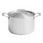 Wolstead Pro Steel Triply Stainless Steel Stockpot with Lid, 6.5L
