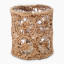 Thread Office Rattan & Glass Medallion Votive Candle Holder side view