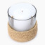 Thread Office Glass & Seagrass Candle Holder
