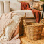 Thread Office PE Rattan Woven Round Basket With Handles
