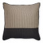 Thread Office Mono Pinstripe Panel Scatter Cushion with Feather Blend Inner, 60cm x 60cm