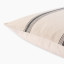 Thread Office Black Yarn Dye Herringbone Stripe Scatter Cushion with Feather Blend Inner, 60cm x 60cm close up