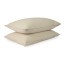 Thread Office Sand Beige Washed Cotton Pillowcases, Set of 2 - Standard