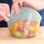 Food Huggers Reusable Silicone Hugger Bag, 400ml - Juniper with veg 
