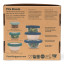 Food Huggers Adjustable Silicone & Glass Lids, Set of 3 - Gradual Green packaging