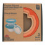 Food Huggers Adjustable Silicone & Glass Lids, Set of 3 - Terracotta packaging