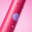 Ordo Sonic Edge Rechargeable Toothbrush - Paradise Pink  on/off button close up