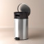 Tramontina Stainless Steel Pedal Bin with Removable Internal Bucket - 20L