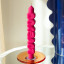 CandleHand Love You 3D Taper Candle - Pink