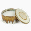 Thread Office Brown Reactive Glaze Ceramic Filled Candle With Lid