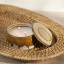 Thread Office Brown Reactive Glaze Ceramic Filled Candle with Lid