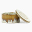 Thread Office Brown Reactive Glaze Ceramic Filled Candle With Lid