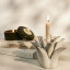 Thread Office Glazed Ceramic Pineapple Head Candle Holder