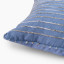 Thread Office Windward Blue Striped Space Woven Scatter Cushion with Feather Blend Inner, 60cm x 60cm