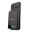 BMX SolidSafe 10000mAh Solid-State Magnetic Power Bank - Black  attached to phone. phone not included
