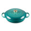 Le Creuset Rivieraï¿½Signature 3.5L Shallow Cast Iron Casserole, 30cm