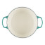 Le Creuset Rivieraï¿½Signature 6.7L Round Cast Iron Casserole, 28cm top view open