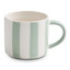 Salisbury & Co Striped Collective Mug, 425ml - Sage