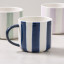 Salisbury & Co Striped Collective Mug, 425ml - Navy