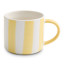Salisbury & Co Striped Collective Mug, 425ml - Butter