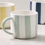 Salisbury & Co Striped Collective Mug, 425ml - Sage
