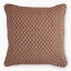 Thread Office Geo Chenille Brown Scatter Cushion Cover, 60cm x 60cm