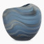 Thread Office Blue Wave Glass Vase