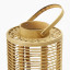 Thread Office Bamboo Webbing Pillar Candle Holder with Glass