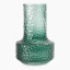 Thread Office Green Dimple Funnel Glass Vase