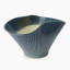 Thread Office Blue Curvy Ceramic Planter