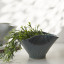 Thread Office Blue Curvy Ceramic Planter