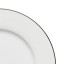 Jenna Clifford Premium Porcelain Dinner Plates with Black Line, Set of 4