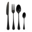 Jenna Clifford Modera Black Cutlery Set, 16-Piece