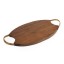 Humble & Mash Wooden Platter with Rattan Handle, 52cm