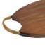 Humble & Mash Wooden Platter with Rattan Handle, 52cm