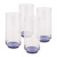 MADE.com Modern Studio Blue Highball Glasses, Set of 4
