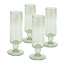 MADE.com Travellers Rest Green Champagne Flutes, Set of 4