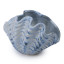 Thread Office Reactive Glaze Clam shell Vase, 20cm