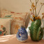 Thread Office Large Teal Ceramic Fish Vase