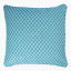 Thread Office Sea Blue Geo Chenille Scatter Cushion Cover, 60cm x 60cm