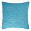 Thread Office Sea Blue Ticking Stripe Chenille Scatter Cushion Cover, 60cm x 60cm