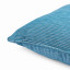 Thread Office Sea Blue Ticking Stripe Chenille Scatter Cushion Cover, 60cm x 60cm